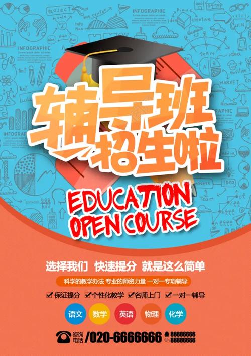 创意辅导班招生海报
